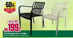 ÖoB STAPELBAR STOL FLORA erbjuda