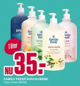 ÖoB FAMILY FRESH DUSCHCREME erbjuda
