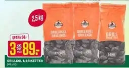 ÖoB GRILLKOL & BRIKETTER erbjuda