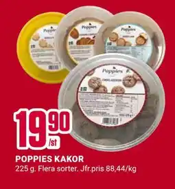 ÖoB POPPIES KAKOR erbjuda
