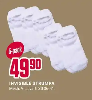 ÖoB INVISIBLE STRUMPA erbjuda