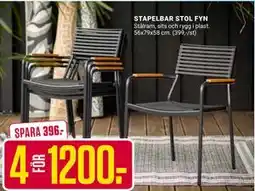 ÖoB STAPELBAR STOL FYN erbjuda