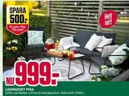 ÖoB LOUNGESET PISA erbjuda