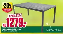 ÖoB TRÄDGÅRDSBORD LENA erbjuda