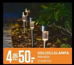 ÖoB SOLCELLSLAMPA, Medlemspris erbjuda