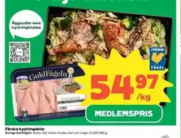 Coop Daglivs Färska kycklingdelar, Medlemspris erbjuda