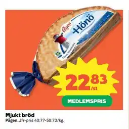 Coop Daglivs Mjukt bröd, Medlemspris erbjuda