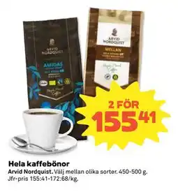 Coop Daglivs Hela kaffebönor erbjuda
