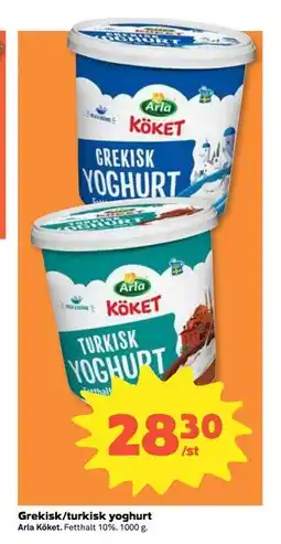 Coop Daglivs Grekisk/turkisk yoghurt erbjuda