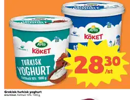 Coop ARLA Grekisk/turkisk yoghurt erbjuda