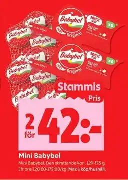 ICA Kvantum Mini Babybel, Medlemspris erbjuda