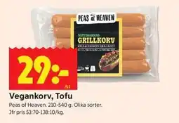 ICA Kvantum Vegankorv, Tofu erbjuda