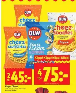 ICA Kvantum Chips, Cheez erbjuda