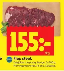 ICA Kvantum Flap steak erbjuda