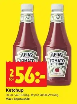 ICA Kvantum Ketchup erbjuda