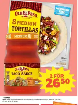 Coop OLD EL PASO Tex mex erbjuda