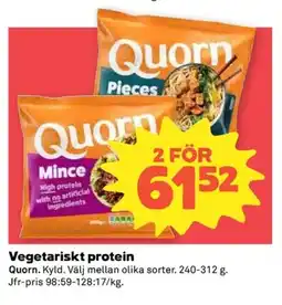 Coop QUORN Vegetariskt protein erbjuda