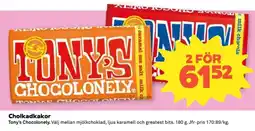 Coop YONY'S CHOCOLONELY Cholkadkakor erbjuda