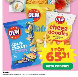 Coop OLW Snacks erbjuda
