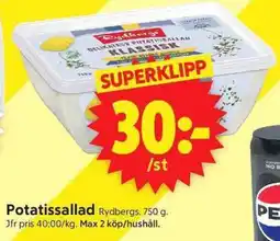 ICA Supermarket RYDBERGS Potatissallad erbjuda