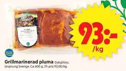 ICA Supermarket DALSJÖFORS Grillmarinerad pluma erbjuda
