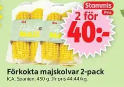 ICA Supermarket ICA Förkokta majskolvar 2-pack erbjuda