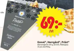 ICA Supermarket SKANEMEJERIER Grevé, herrgård, präst erbjuda