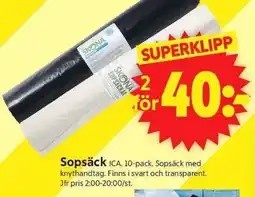 ICA Supermarket ICA Sopsäck erbjuda