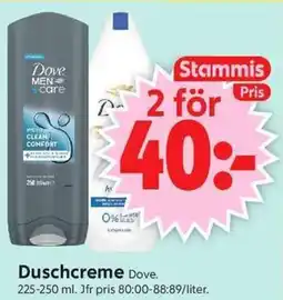 ICA Supermarket DOVE Duschcreme erbjuda
