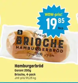 Eurocash GARANT Hamburgerbröd erbjuda