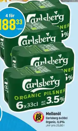 Eurocash CARLSBERG Mellanöl erbjuda