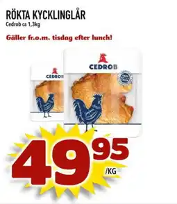 Din Mat CEDROB Rökta kycklinglår erbjuda
