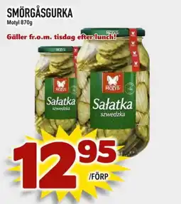 Din Mat MOTYL Smörgåsgurka erbjuda