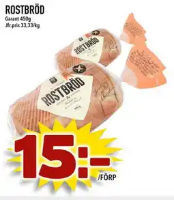 Din Mat GARANT Rostbröd erbjuda
