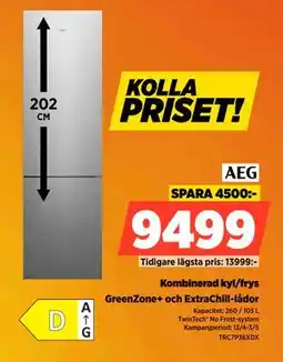 Power Kombinerad kyl/frys erbjuda