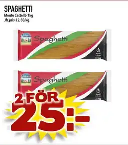 Din Mat Monte Castello Spaghetti erbjuda