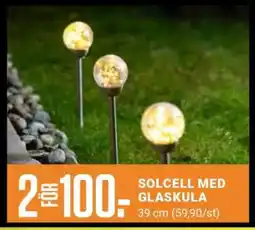 ÖoB SOLCELL MED GLASKULA erbjuda