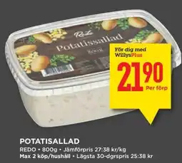 Willys POTATISSALLAD erbjuda