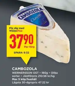 Willys CAMBOZOLA erbjuda