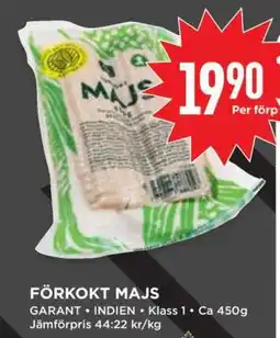 Willys Förkokt majs erbjuda