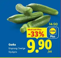 Lidl Gurka erbjuda