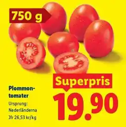 Lidl Plommon-tomater erbjuda