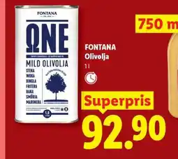 Lidl Fontana olivolja erbjuda