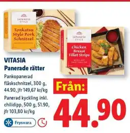 Lidl VITASIA Panerade rätter erbjuda