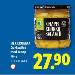 Lidl Herkkumaa Gurksallad med senap erbjuda