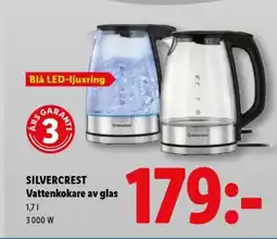 Lidl SILVERCREST Vattenkokare av glas erbjuda