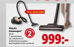 Lidl PHILIPS Dammsugare erbjuda
