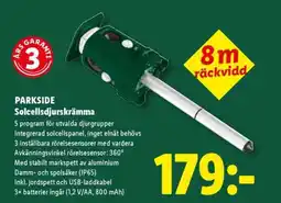 Lidl PARKSIDE Solcellsdjurskrämma erbjuda