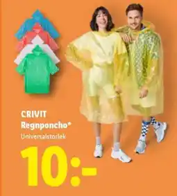 Lidl CRIVIT Regnponcho erbjuda