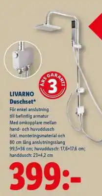 Lidl LIVARNO Duschset erbjuda